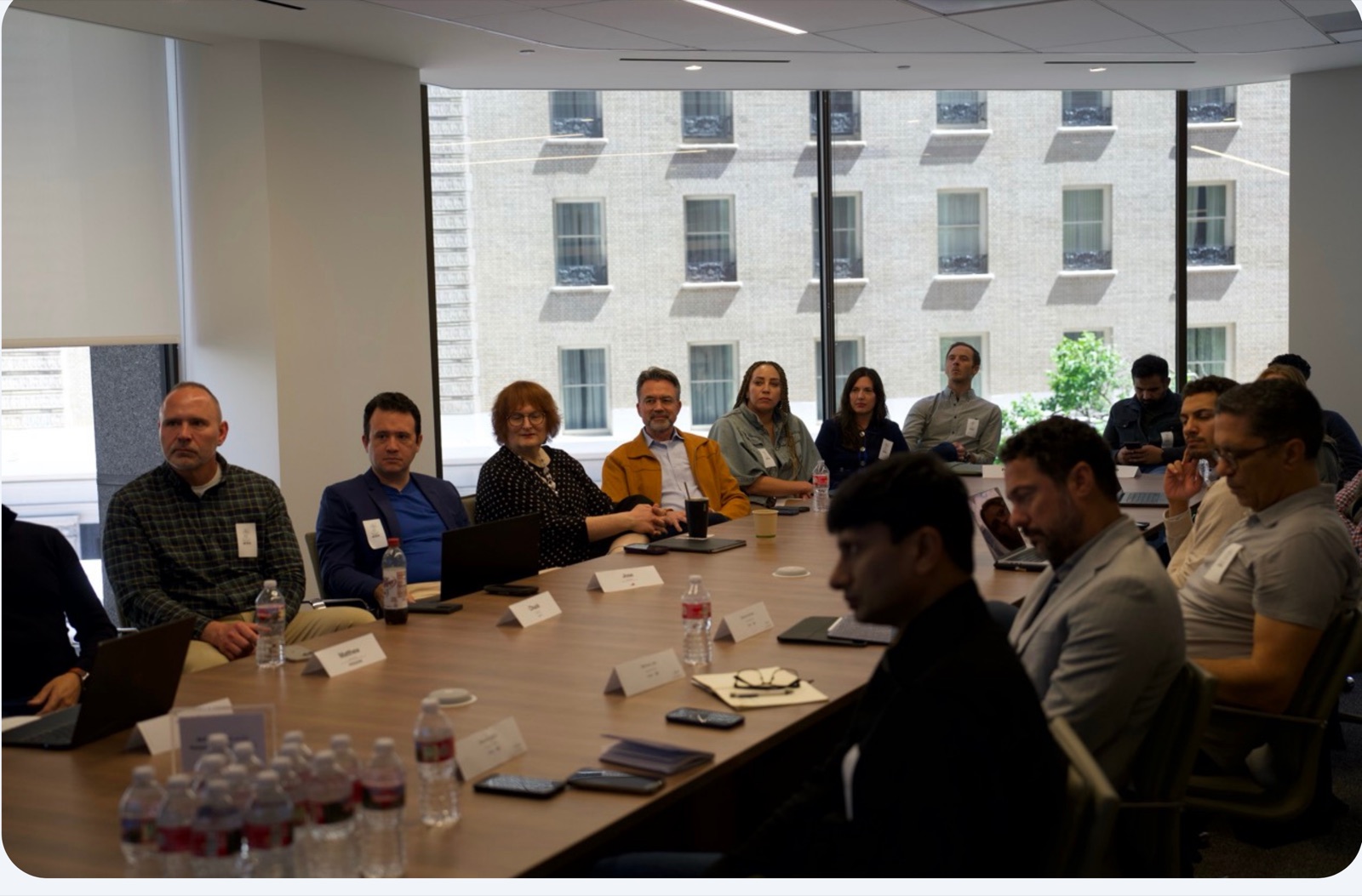 Procurement leaders listening and taking part in the workshop discussion